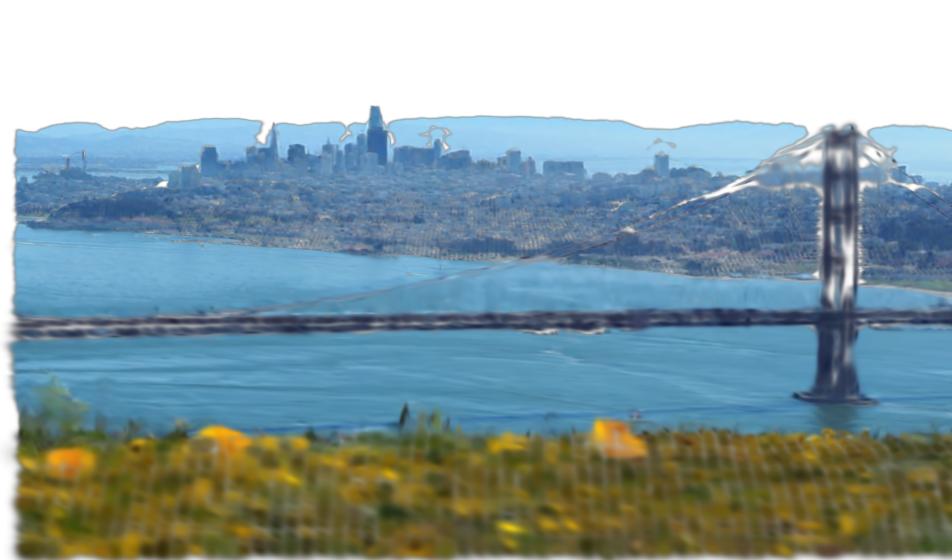 Gaussian splat reconstruction rendered from the original viewpoint